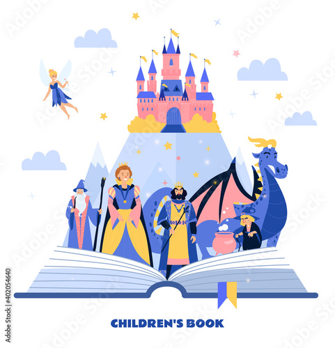 Book For Children Cartoon Illustration