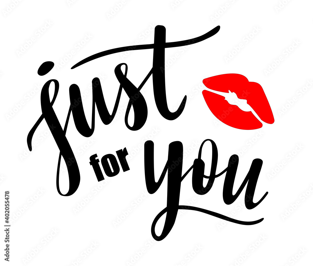 Just for you hand lettering vector. Give presents and gifts quotes and phrases for cards, banners, posters, mug, scrapbooking, pillow case, phone cases and clothes design. Just for you hand lettering vector. Give presents and gifts quotes and phrases for cards, banners, posters, mug, scrapbooking, pillow case, phone cases and clothes design.