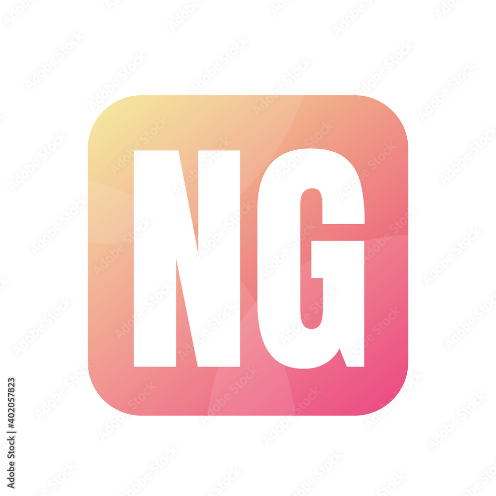 NG Letter Logo Design With Simple style NG Letter Logo Design With Simple style