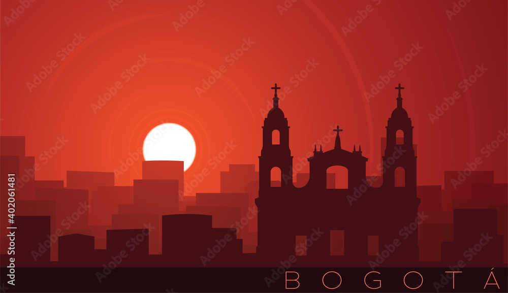 Bogota Low Sun Skyline Scene