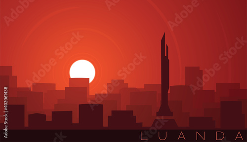 Luanda Low Sun Skyline Scene