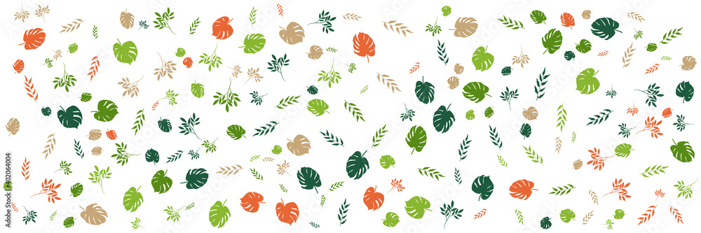 Fototapeta premium Creative floral pattern design backgrounds vector. Minimal trendy style organic shapes pattern design for invitation, Party card, interior design, social media post and stories page