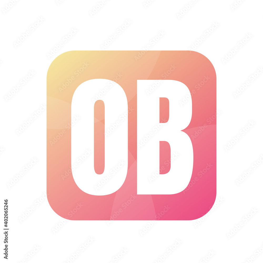 OB Letter Logo Design With Simple style OB Letter Logo Design With Simple style