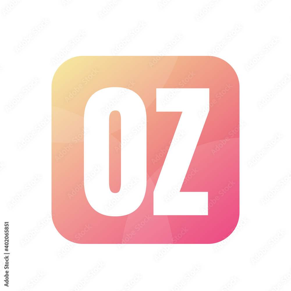 OZ Letter Logo Design With Simple style OZ Letter Logo Design With Simple style