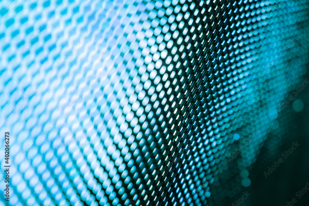 Fototapeta premium CloseUp LED blurred screen. LED soft focus background. abstract background ideal for design.