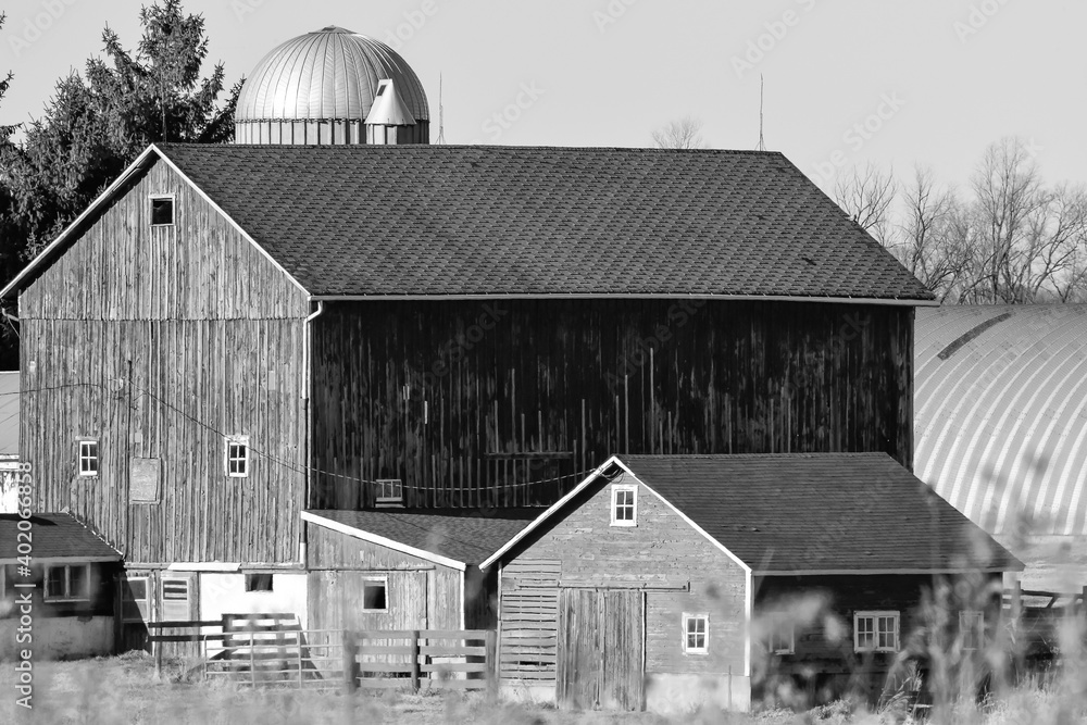 weathered red barn in the country weathered red barn in the country