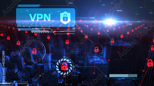 Business, Technology, Internet and network concept. VPN network security internet privacy encryption concept. © photon_photo