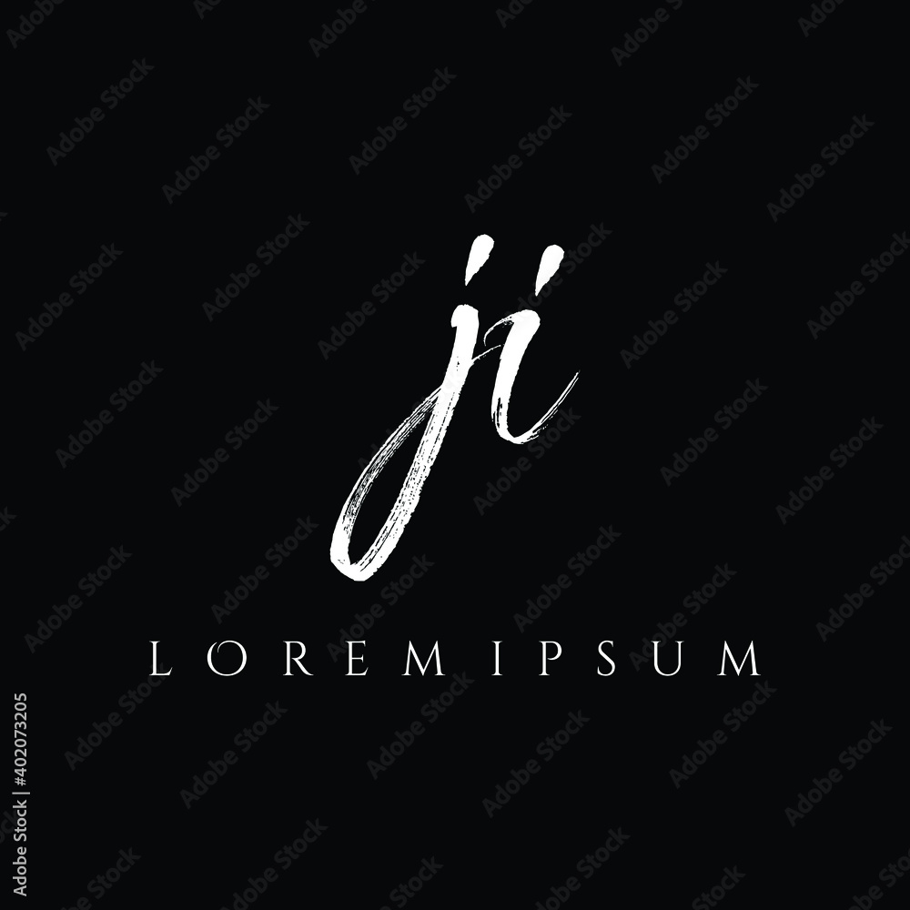 Letter JI luxury logo design vector Stock Vector | Adobe Stock