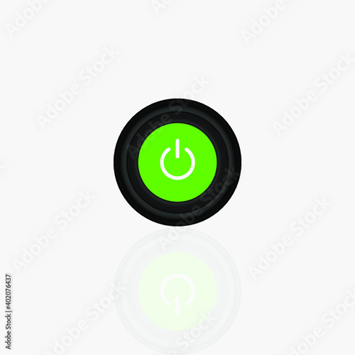 On Off Push style power buttons, The Off buttons are enclosed in red icon