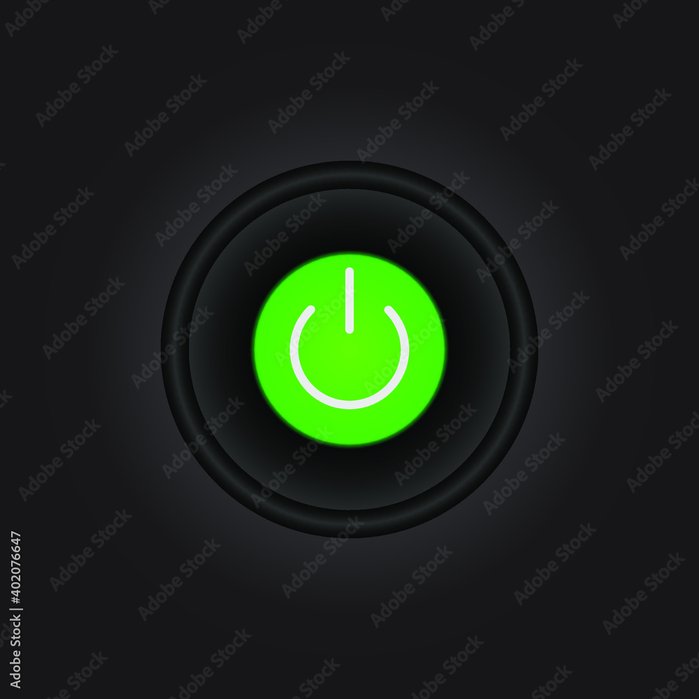 On Off Push style power buttons, The Off buttons are enclosed in red icon On Off Push style power buttons, The Off buttons are enclosed in red icon