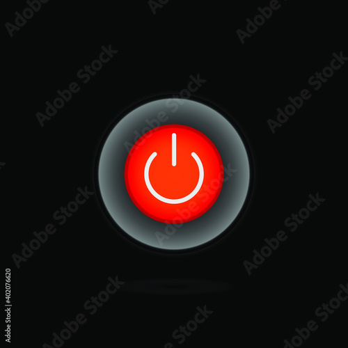 On Off Push style power buttons, The Off buttons are enclosed in red icon