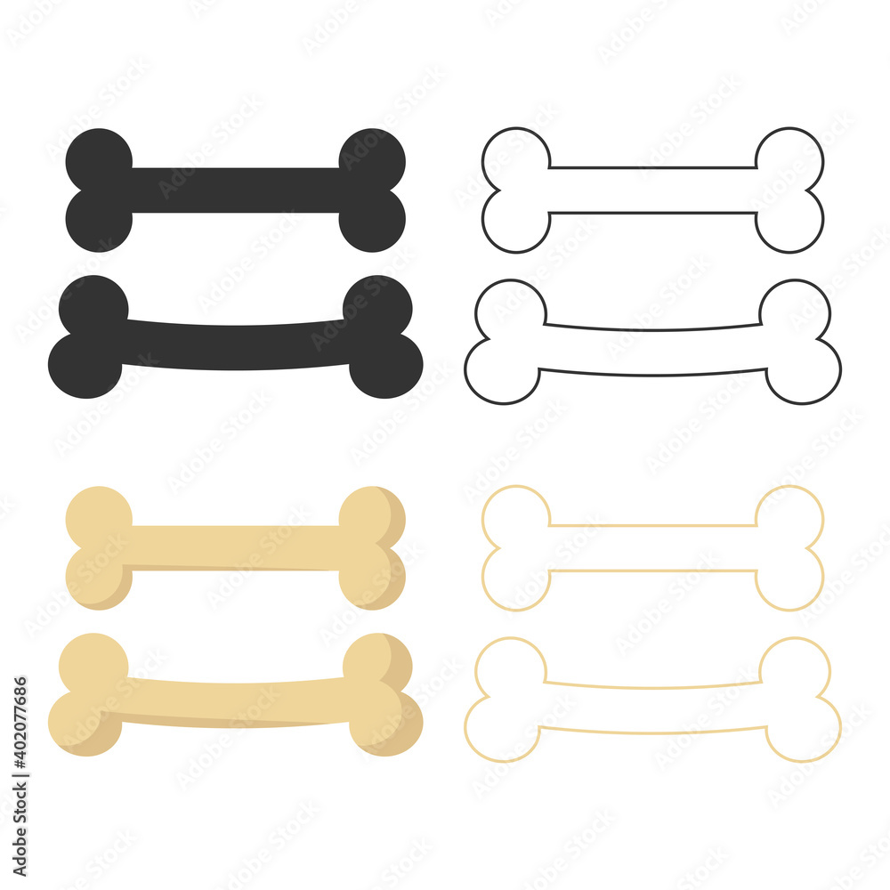Dog Bone icon. Vector illustration. Dog Bone icon. Vector illustration.