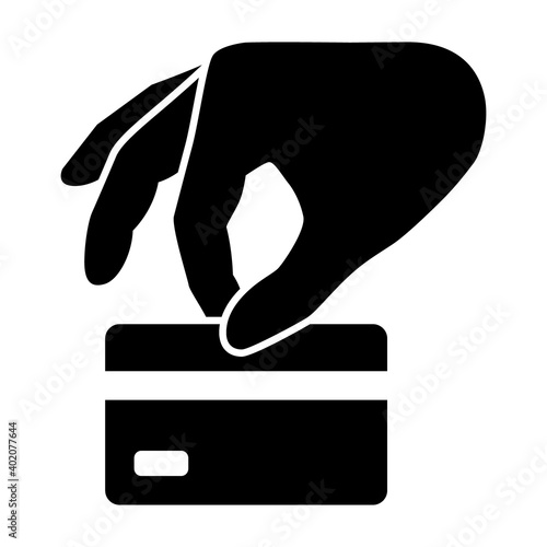 Credit card theft or financial theft flat vector icon for finance apps and websites