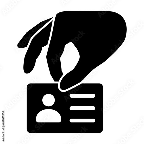 Identity theft or identity fraud flat vector icon for apps and websites