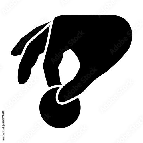Pickpocket, stealing money or financial theft flat vector icon for apps and games