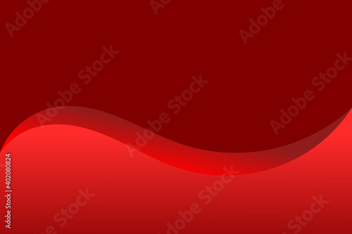 Vector simple abstract background - modern concept of red paper art style. Abstract background with curved pattern. cut paper style background. Wavy contour pattern background. Banner.