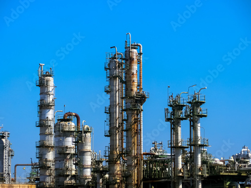 plant petrochemical  In the daytime with copy space on top.