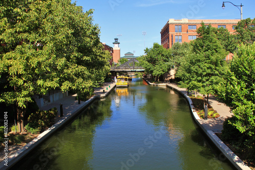 Riverwalk and canal in Oklahoma