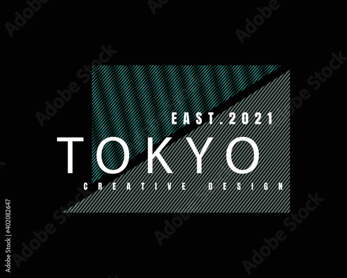 Photography Tokyo lettering graphic vector illustration great for designs of t-shirts, clothes, hoodies, etc