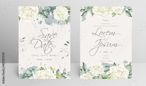 Elegant Wedding Invitation card set template