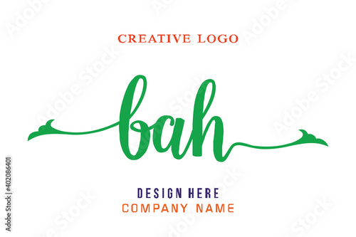 BAH lettering logo is simple, easy to understand and authoritative