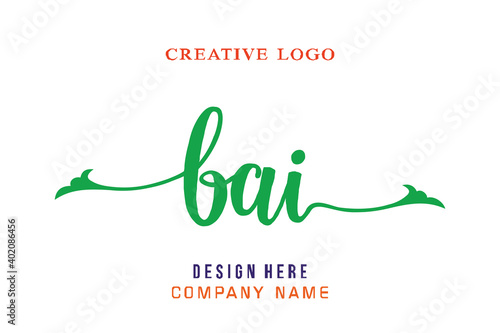BAI lettering logo is simple, easy to understand and authoritative
