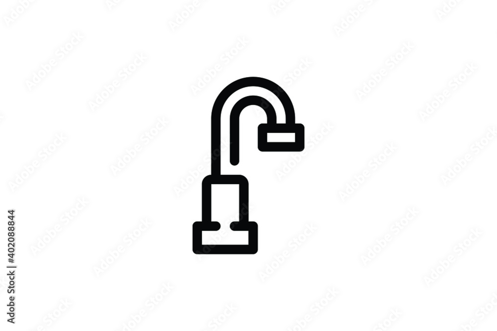 Plumber Outline Icon - Water Tap Plumber Outline Icon - Water Tap