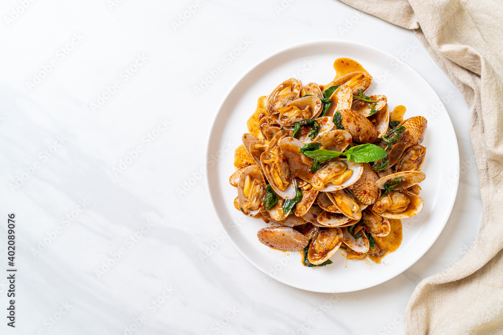 Stir Fried Clams with Roasted Chilli Paste Stir Fried Clams with Roasted Chilli Paste
