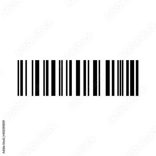 Sample Barcode icon isolate on white background.