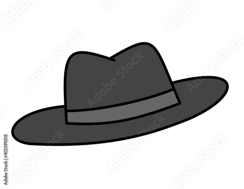 帽子(黒線)