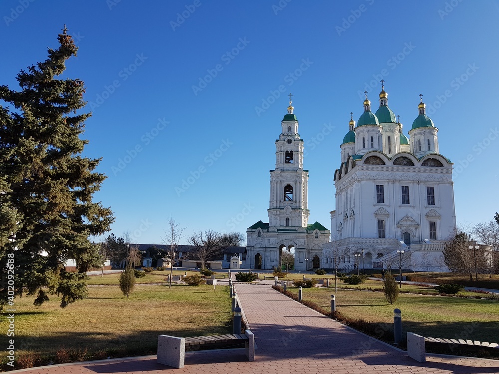Ancient Orthodox Cathedral in the Astrakhan Kremlin