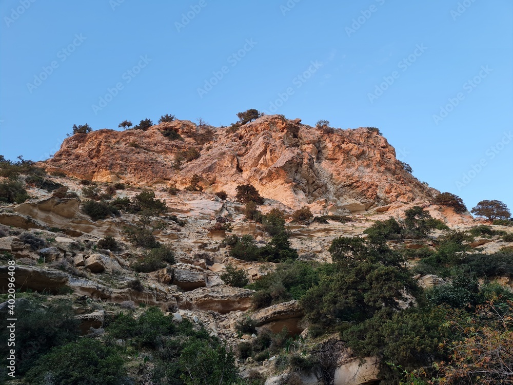 Landscape panoramic view in Cyprus
