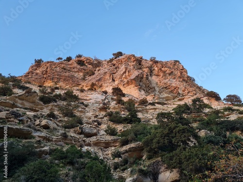 Landscape panoramic view in Cyprus