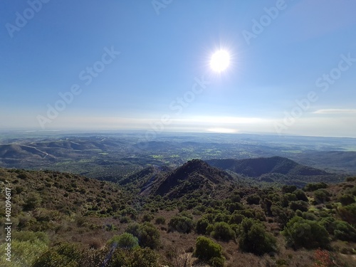 Landscape panoramic view in Cyprus