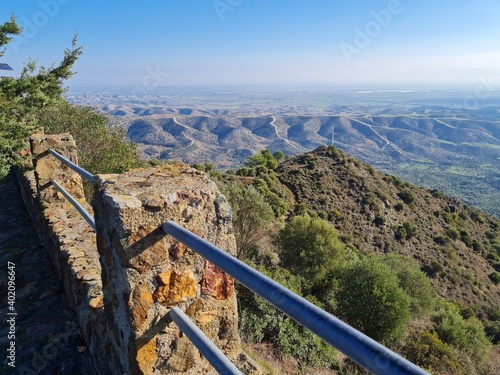 Landscape panoramic view in Cyprus