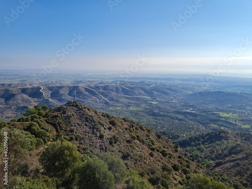 Landscape panoramic view in Cyprus