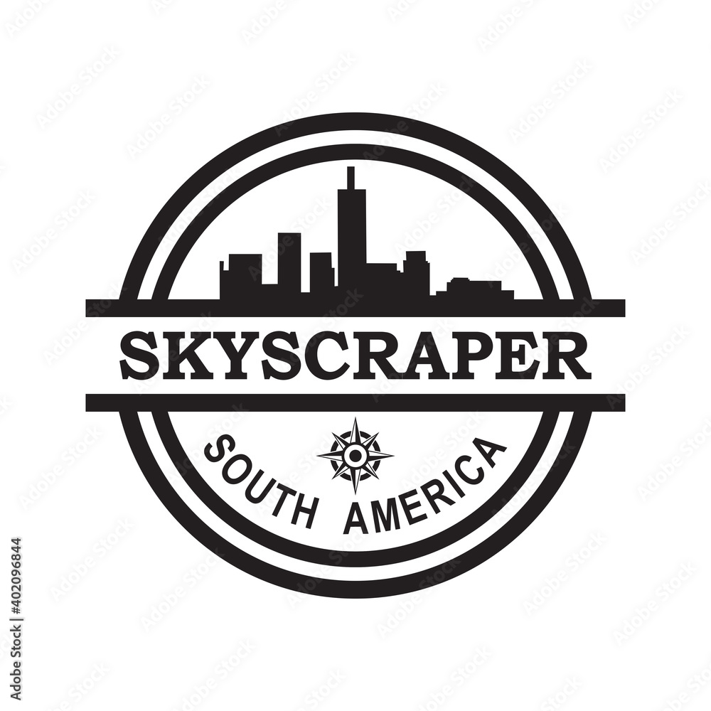 Skyscraper Of America Vector , Architecture Logo Skyscraper Of America Vector , Architecture Logo