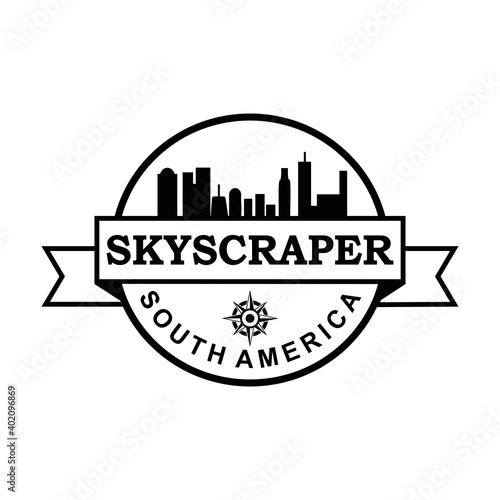 Skyscraper Of America Vector , Architecture Logo