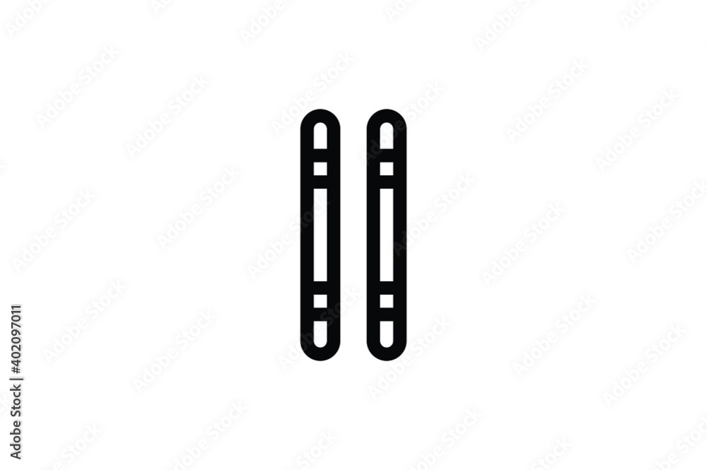 Martial Art Outline Icon - Stick Martial Art Outline Icon - Stick