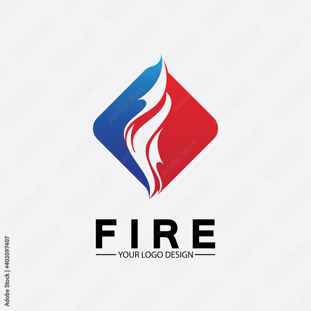 fire flame logo icon vector design template fire flame logo icon vector design template
