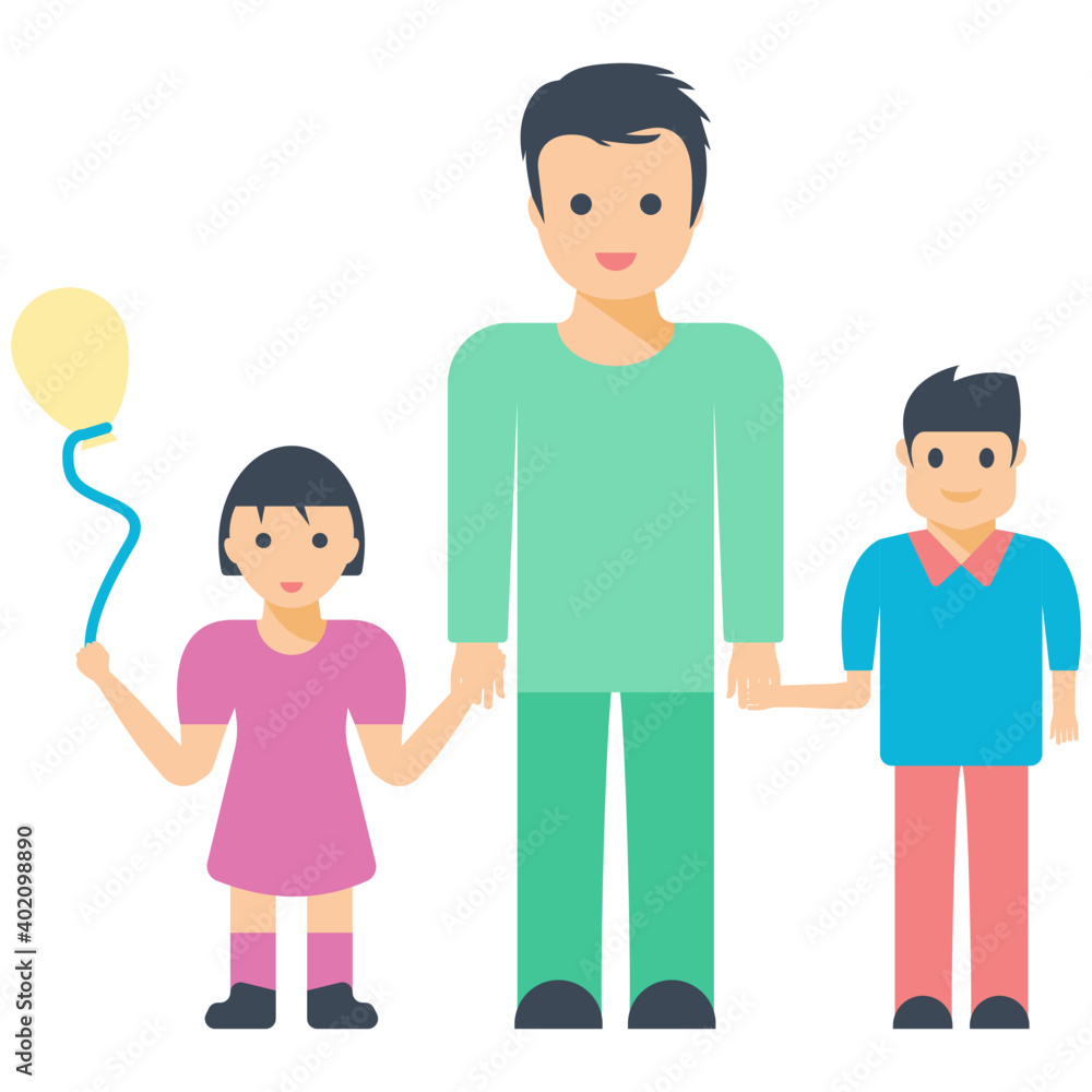 Single Parent Flat Icon