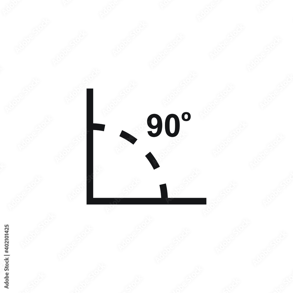 Angle icon design. vector illustration Angle icon design. vector illustration
