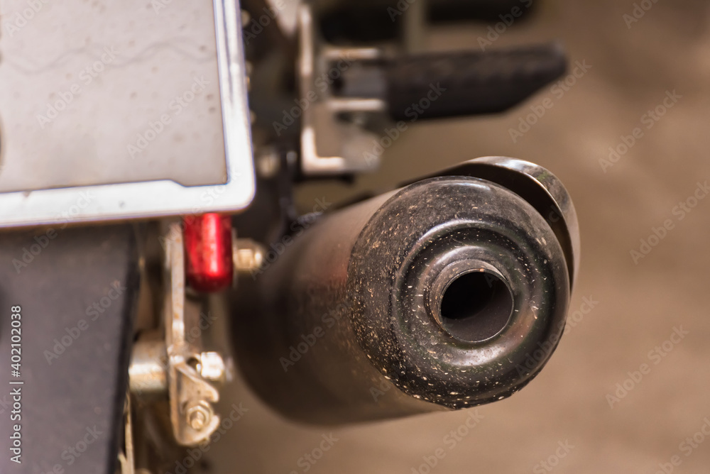 old motorcycle exhaust pipe dirty old motorcycle exhaust pipe dirty