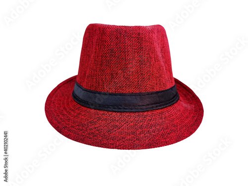 red hat isolated on white background with vacation fashion
