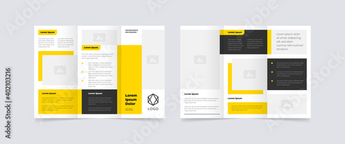 modern trifold business brochure design template