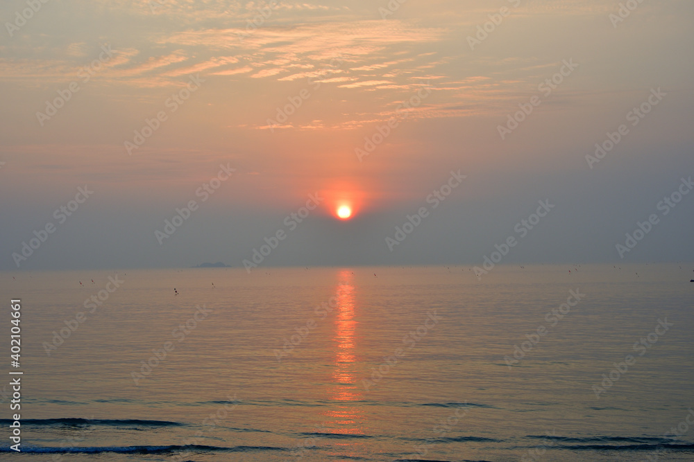 Fototapeta premium 해변일몰사진