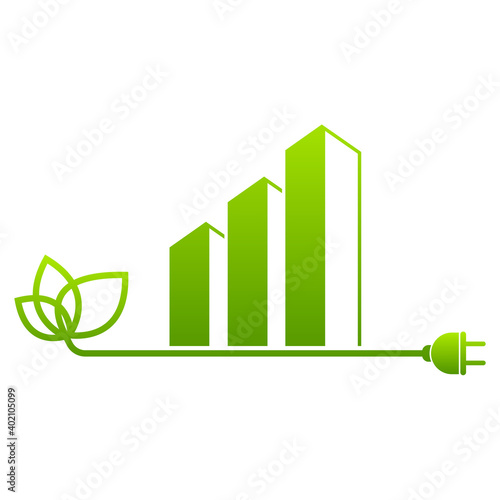 Eco City Real Estate Leaf and Green sign Template