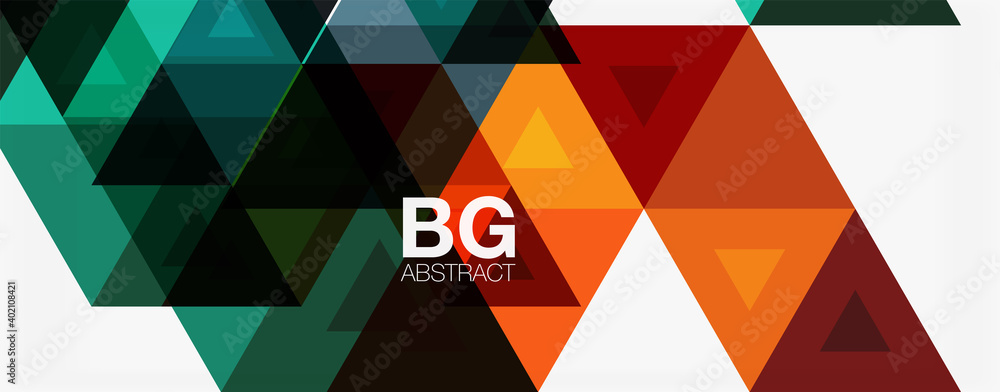 Mosaic triangle pattern abstract background for cover, banner, flyer and poster and other template Mosaic triangle pattern abstract background for cover, banner, flyer and poster and other template