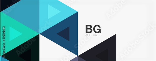 Free Download Mosaic triangle pattern abstract background for cover, banner, flyer and poster and other template - GFXLoad