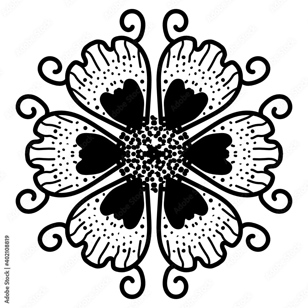 A linear design of flower icon, editable vector
A linear design of flower icon, editable vector